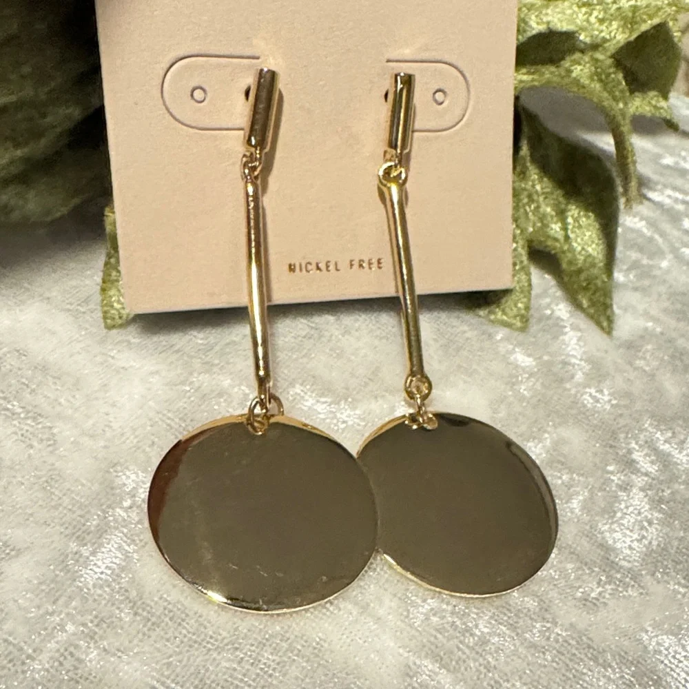 🌸Final price🌸 14th & Union Gold Disc Earrings - Picture 1 of 4